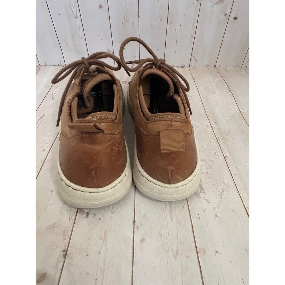 Born Todd Men's Shoes Lace-Up Full Grain Brown Nubuck Leather Size 8.5 M